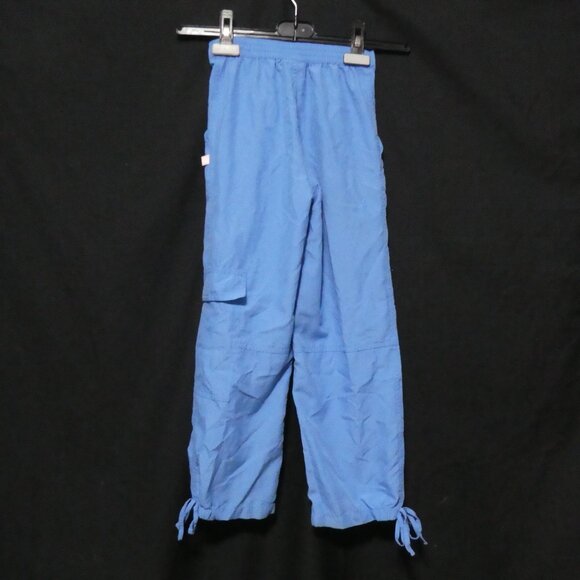 WARDROBE ESSENTIALS | 6x | Girl's Blue Lightweight Cargo Pants | Tie Bottoms - Picture 2 of 16